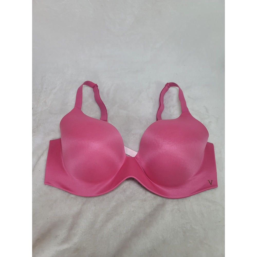 Victorias Secret Perfect Coverage Bra Pink Underwire Barbiecore Smooth 36D